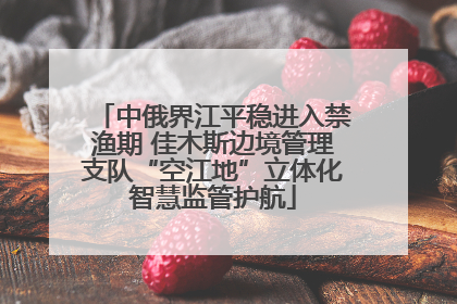 中俄界江平稳进入禁渔期 佳木斯边境管理支队“空江地”立体化智慧监管护航